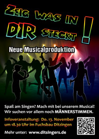 Werbeflyer: Neue Musicalproduktion (2015)